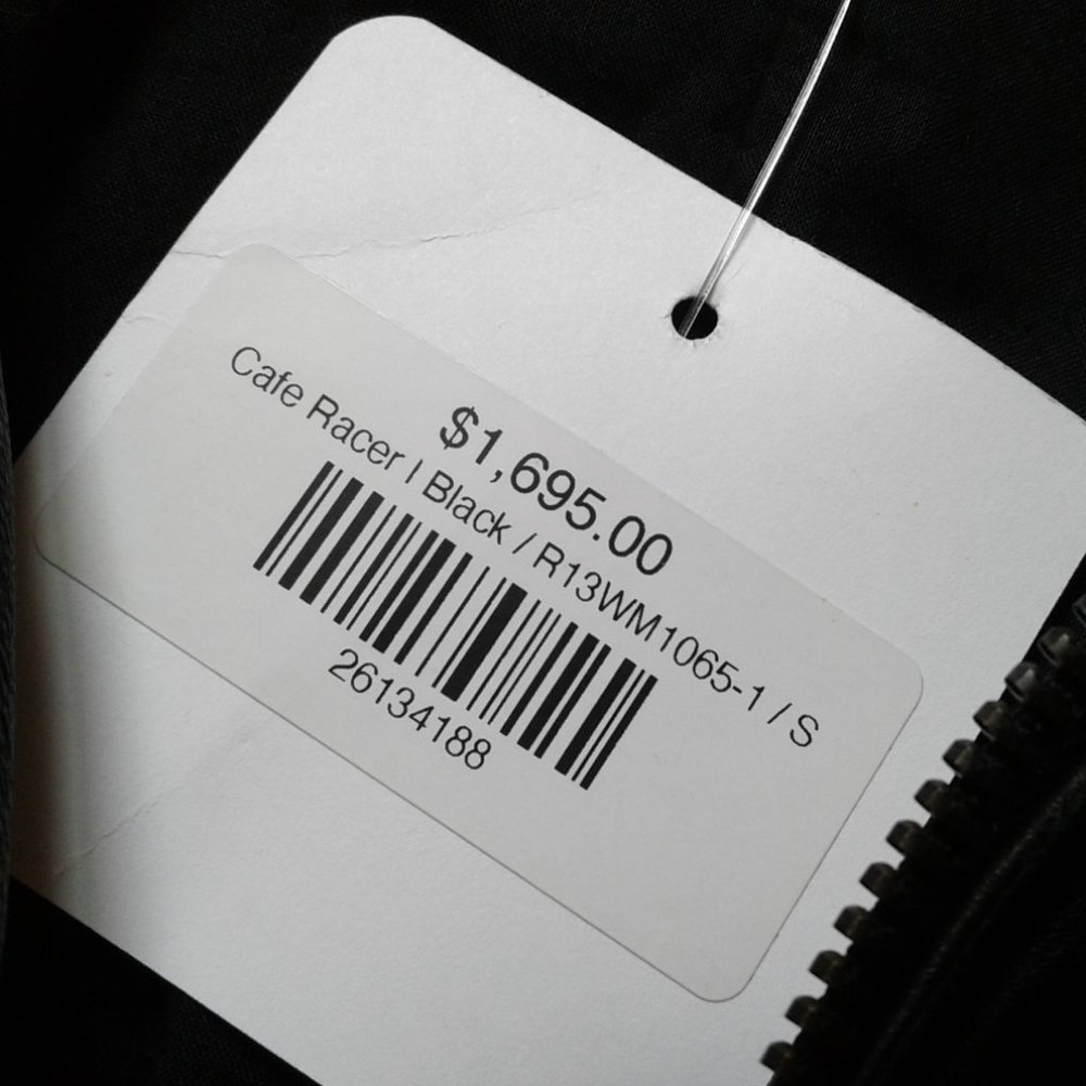 NWT R13 Cafe Racer leather jacket - Picture 7 of 9
